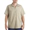 Dickies Men's Short Sleeve Industrial Work Shirt, Cotton/Polyester, Button, Tan, S S535DS RG S - alternate 1