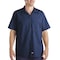 Dickies Men's Short Sleeve Industrial Work Shirt, Cotton/Polyester, Button, Navy, M S535NV RG M - alternate 1
