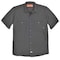 Dickies Men's Short Sleeve Industrial Work Shirt, Cotton/Polyester, Button, Black, M S535BK RG M - alternate 2