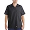 Dickies Men's Short Sleeve Industrial Work Shirt, Cotton/Polyester, Button, Black, M S535BK RG M - alternate 1