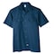 Dickies Men's Short Sleeve Work Shirt, Cotton/Polyester, Button, Navy, M 2574NV RG M - alternate 1