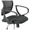 Safco Desk Chair Loop Arms, Loop Arms, Mesh, Black 3396BL - alternate 1