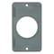 Hubbell Wiring Device-Kellems Box Cover, Outlet Box Type, 1 Gang, Thermoplastic Elastomer HBL3055 - alternate 1