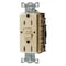 Hubbell Wiring Device-Kellems GFCI Receptacle, 15A, 125VAC, 5-15R, Ivory GFR15I - alternate 1