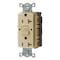Hubbell Wiring Device-Kellems GFCI Receptacle, 20A, 125VAC, 5-20R, Ivory SNAPGF20I - alternate 1
