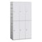 Salsbury Industries Wardrobe Locker, 38-1/4" W, 18" D, 74" H, (3) Wide, (6) Openings, Gray 92368GY-U - alternate 1