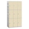 Salsbury Industries Wardrobe Locker, 38-1/4" W, 18" D, 74" H, (3) Wide, (9) Openings, Tan 93368TN-U - alternate 1