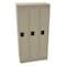 Tennsco Wardrobe Locker, 36 in W, 18 in D, 72 in H, (1) Tier, (3) Wide, Sand STS-121872-CSD - alternate 1