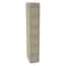 Tennsco Box Locker, 12 in W, 18 in D, 72 in H, (1) Wide, (6) Tier, Sand BS6-121812-ASD - alternate 1