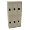 Tennsco Wardrobe Locker, 36 in W, 18 in D, 72 in H, (2) Tier, (3) Wide, Sand DTS-121836-CSD - alternate 1