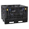 Buckhorn Collapsible Bulk Container 19.1 cu ft Volume Cap., 48 in L, 45 in W, 25 in H, Plastic, Black BN4845252010000 - alternate 1