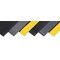 Condor Antifatigue Mat, 3 ft. L x 2 ft. W, 3/8" Thickness, Closed Cell PVC Foam, Corrugated, Black 39R808 - alternate 1