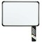 Iceberg Dry Erase Board, Melamine, 36 in, 48 in, Plastic Frame, White 37047 - alternate 1