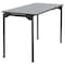 Iceberg Maxx Legroom Folding Table, Grey Top, Charcoal Frame, 24 in W x 42 in L x 29.5 in H 65807 - alternate 1