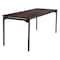 Iceberg Maxx Legroom Folding Table, Walnut Top, Charcoal Frame, 30 in W x 72 in L x 29.5 in H 65824 - alternate 1