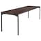 Iceberg Maxx Legroom Folding Table, Walnut Top, Charcoal Frame, 30 in W x 96 in L x 29.5 in H 65834 - alternate 1