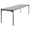 Iceberg Maxx Legroom Folding Table, Grey Top, Charcoal Frame, 30 in W x 96 in L x 29.5 in H 65837 - alternate 1