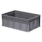 Akro-Mils Solid & Stackable Straight Wall Storage Container, 11.2 gal, 23-5/8 in L x 15-3/4 in W x 8-5/8 in H 38358GRY - alternate 1