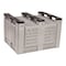 Decade Products Bulk Container 25.4 cu ft Volume Cap., 48 in L, 40 in W, 31 in H, Plastic, Gray M023000-104 - alternate 2