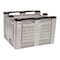 Decade Products Bulk Container 25.4 cu ft Volume Cap., 48 in L, 40 in W, 31 in H, Plastic, Gray M022000-104 - alternate 3
