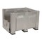 Decade Products Bulk Container 25.4 cu ft Volume Cap., 48 in L, 40 in W, 31 in H, Plastic, Gray C0130DDL-104 - alternate 2