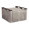 Decade Products Bulk Container 28.7 cu ft Volume Cap., 48 in L, 48 in W, 28 1/2 in H, Plastic, Gray M126000-104 - alternate 3