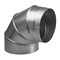 Broan-Nutone 10IN Adjustable Elbow, Galvanized Steel, 30 GA, 10" W, 13-1/4" H 418 - alternate 1
