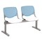 Kfi Kool Beam Seat Beam Seating, Blue Back, 47 in W 22 in L 31 in H, Polypropylene Seat 2300BEAM2-BP35-SP08 - alternate 1