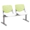 Kfi Kool Beam Seat Beam Seating, 47 in W 22â€ L 31â€ H, Polypropylene Seat 2300BEAM2-BP14-SP08 - alternate 1