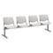 Kfi Kool Beam Seat Beam Seating, Gray Back, 95 in W 22" L 31" H, Polypropylene Seat 2300BEAM4-P13 - alternate 1