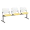 Kfi Kool Beam Seat Beam Seating, 71 in W 22" L 31" H, Polypropylene Seat 2300BEAM3-BP08-SP12 - alternate 1