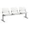 Kfi Kool Beam Seat Beam Seating, Gray Back, 71 in W 22" L 31" H, Polypropylene Seat 2300BEAM3-BP08-SP13 - alternate 1