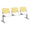 Kfi Kool Beam Seat Beam Seating, 71 in W 22" L 31" H, Polypropylene Seat 2300BEAM3-BP12-SP08 - alternate 1