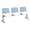 Kfi Kool Beam Seat Beam Seating, Blue Back, 71 in W 22" L 31" H, Polypropylene Seat 2300BEAM3-BP35-SP08 - alternate 1