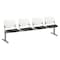 Kfi Kool Beam Seat Beam Seating, Black Back, 95 in W 22" L 31" H, Polypropylene Seat 2300BEAM4-BP08-SP10 - alternate 1