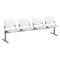 Kfi Kool Beam Seat Beam Seating, Gray Back, 95 in W 22" L 31" H, Polypropylene Seat 2300BEAM4-BP08-SP13 - alternate 1