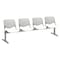 Kfi Kool Beam Seat Beam Seating, Gray Back, 95 in W 22" L 31" H, Polypropylene Seat 2300BEAM4-BP13-SP08 - alternate 1