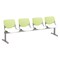 Kfi Kool Beam Seat Beam Seating, 95 in W 22" L 31" H, Polypropylene Seat 2300BEAM4-BP14-SP08 - alternate 1