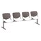 Kfi Kool Beam Seat Beam Seating, 95 in W 22" L 31" H, Polypropylene Seat 2300BEAM4-BP18-SP08 - alternate 1
