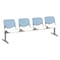 Kfi Kool Beam Seat Beam Seating, Blue Back, 95 in W 22" L 31" H, Polypropylene Seat 2300BEAM4-BP35-SP08 - alternate 1