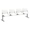 Kfi Kool Beam Seat Beam Seating, White Back, 95 in W 22" L 31" H, Polypropylene Seat 2300BEAM4-P08 - alternate 1