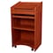 Oklahoma Sound Floor Lectern w/Two Shelves, Cherry 600-CH - alternate 1