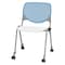 Kfi Poly Stack Chair, Sky Blue Back CS2300-BP35-SP08 - alternate 1