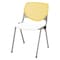 Kfi Poly Stack Chair, Yellow Back 2300-BP12-SP08 - alternate 1