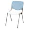 Kfi Poly Stack Chair, Sky Blue Back 2300-BP35-SP08 - alternate 1
