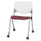 Kfi Poly Stack Chair, Burgundy Seat CS2300-BP08-SP07 - alternate 1