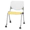 Kfi Poly Stack Chair, Yellow Seat CS2300-BP08-SP12 - alternate 1