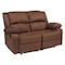 Flash Furniture Harmony Brown Microfiber Recliner Loveseat BT-70597-LS-BN-MIC-GG - alternate 1