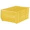 Akro-Mils Storage Bin, Plastic, Yellow, 12 in H, 18 3/8 in W, 29 1/4 in L 30290YELLO - alternate 3