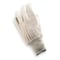 Condor Canvas Gloves, Cotton/Polyester, None Uncoated, Knit, Beige, L, 1 PR 3AD76 - alternate 1